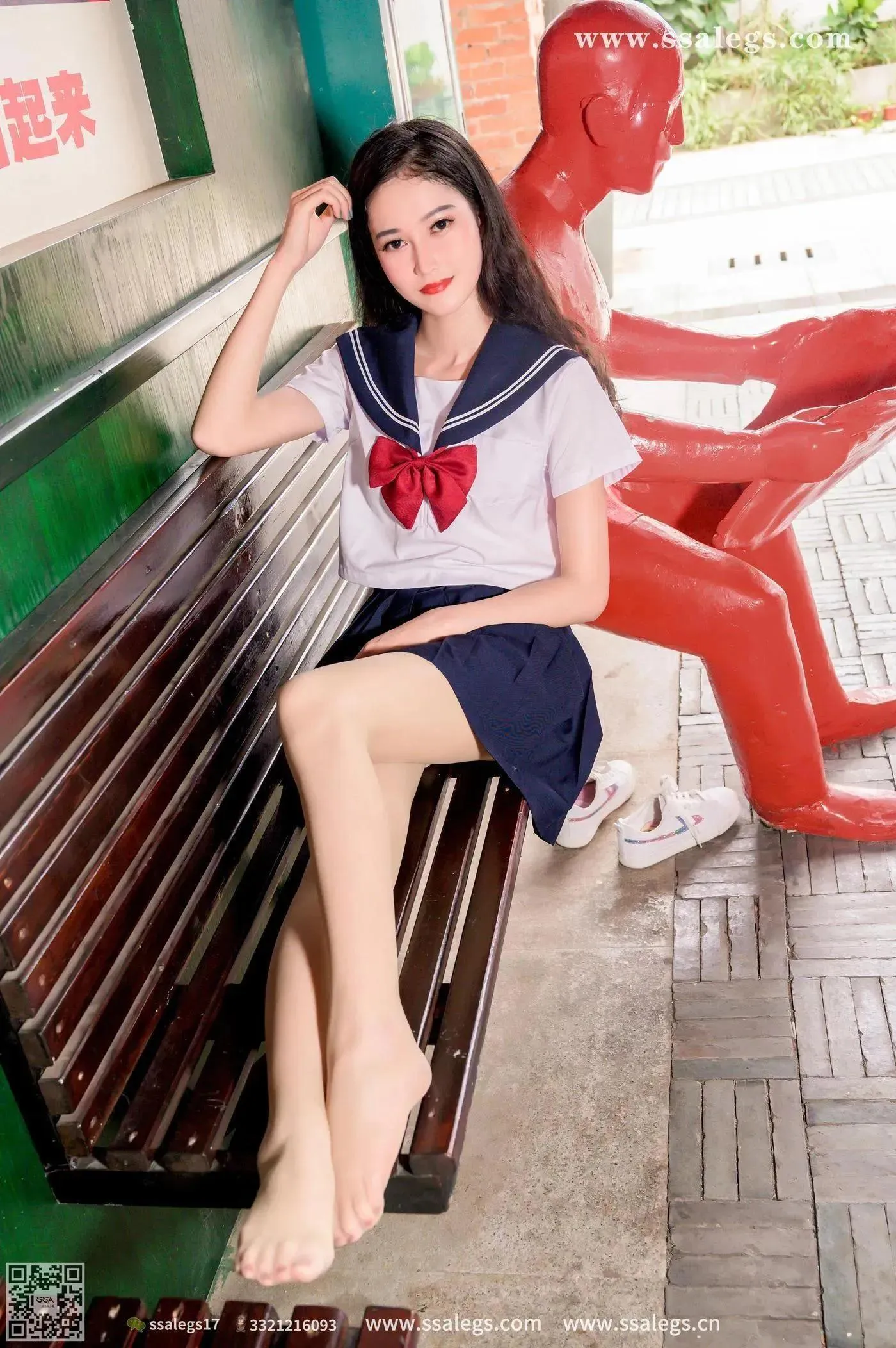 [SSA丝社]超清写真 NO.422 漫漫白色jk制服肉丝写真(下)[23] [50P]插图